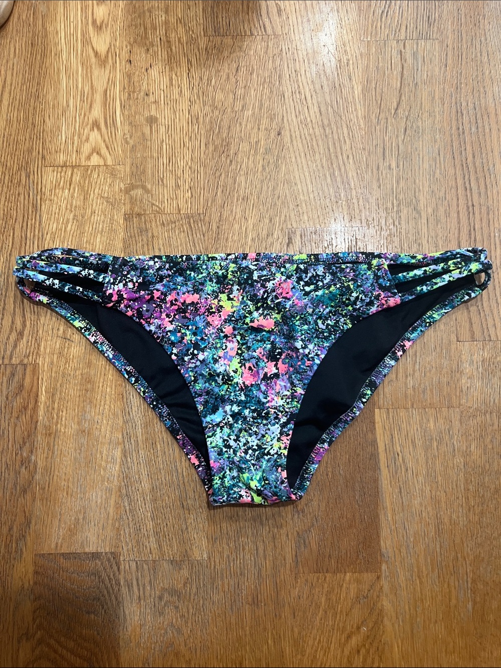 Victoria's Secret Multicolor Splatter Bikini Bottoms